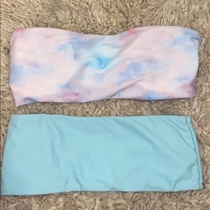 Cute bandeau bikini tops